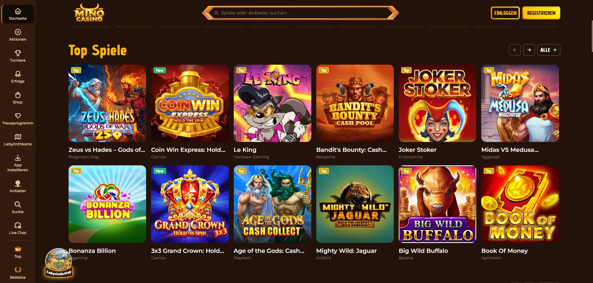 Mino Casino Slots – Tausende Online-Spielautomaten im Überblick