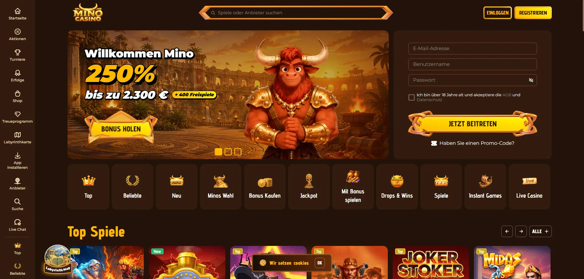 Mino Casino Übersicht – Online Casino für österreichische Spieler